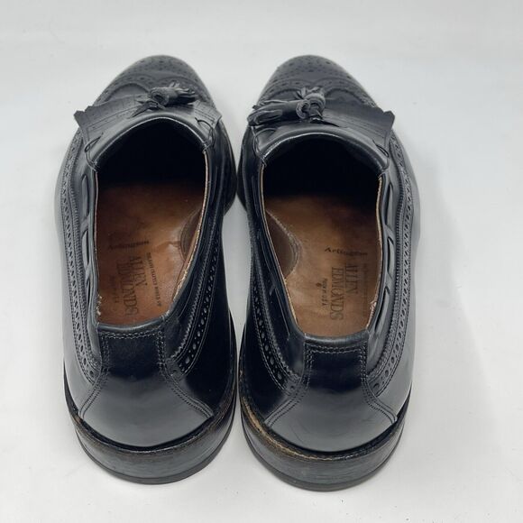 Allen Edmonds Arlington Mens 10.5 D Black Leather Wingtip Tassel Kiltie Shoes main image 5